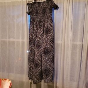 Off the shoulder maxi dress